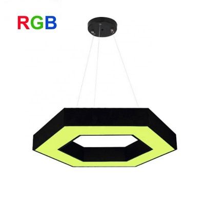 White/Warm White+RGB LED Hexagon Pendant Light with CE/ROHS Certified