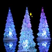 Mini led color changing Christmas tree decoration RGB led night light