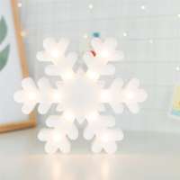 Children Decor  Light 3D Lamp Snowflake Marquee Letter led night light