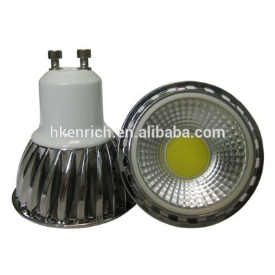 Dimmable GU10 LED Spotlight COB 3W 5W 6W with CE certificate