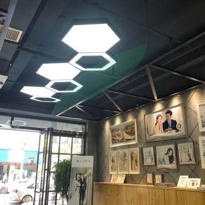 Modern Design 600mm 800mm 1000mm Hexagon LED Pendant Light for Indoor Decoration