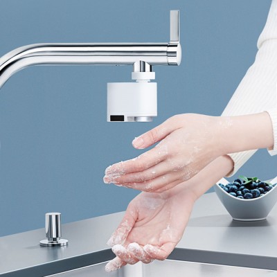 Touchless Faucet Adapter, Infrared Induction Automatic Kitchen Bathroom Sink Water Saver Motion Sensor Adapter Water Overflow Pr